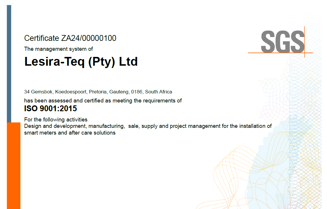 ISO 9001 / 14001 / 45001 certificate